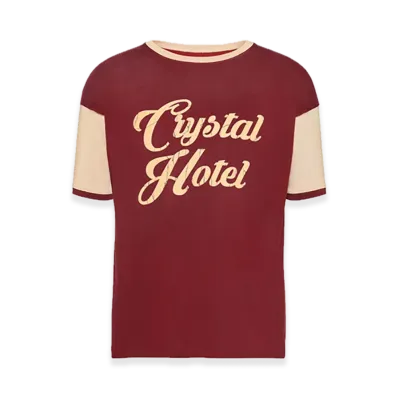 Maison Margiela Varsity T-shirt "Bordeaux/Chalk"