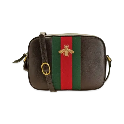 Gucci Camera Crossbody Bee Web "Brown"