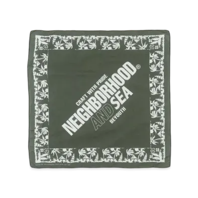 WIND AND SEA x NEIGHBORHOOD Bandana "Olive Drab"