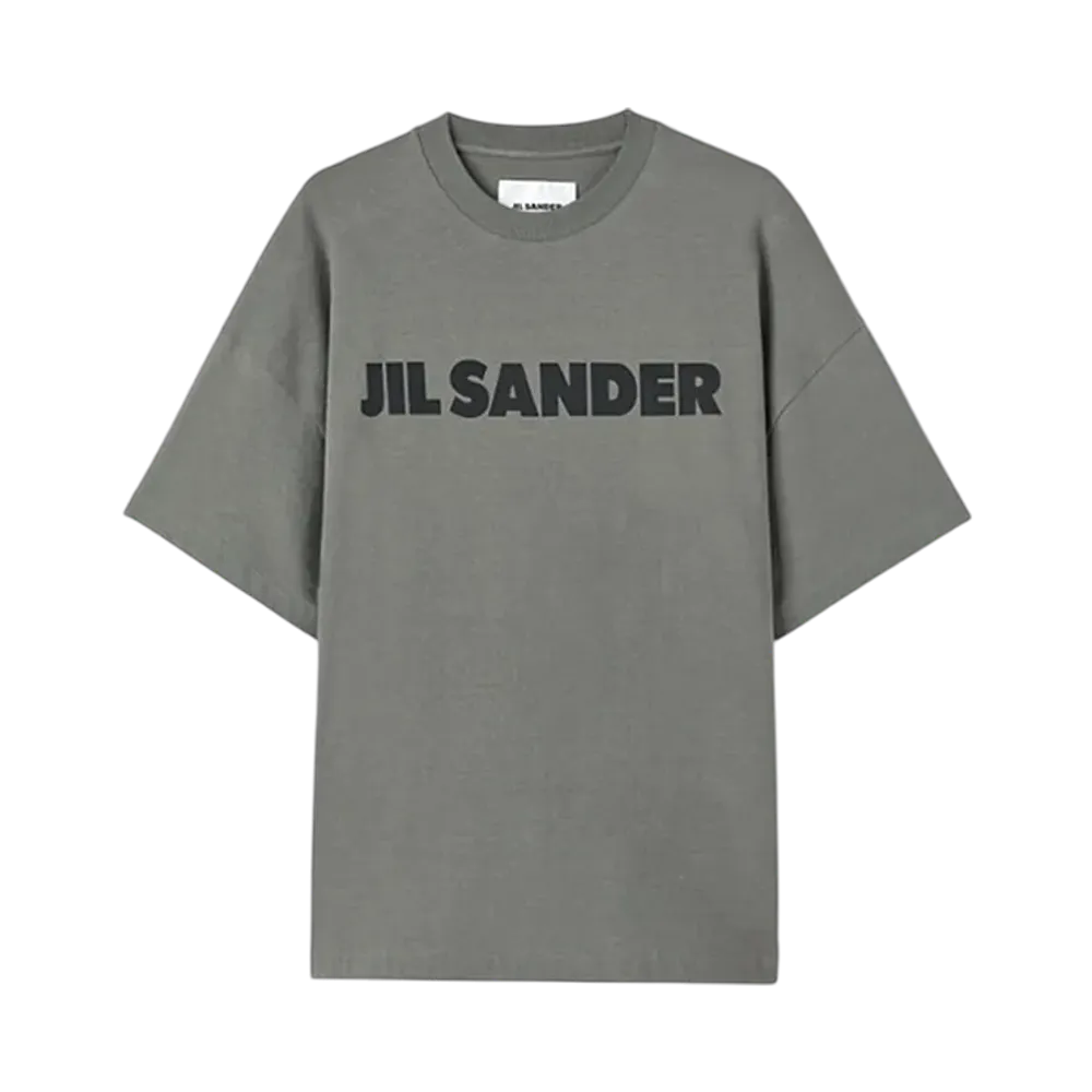 Jil Sander Stiff Lightweight Cotton Jersey T-Shirt "Thyme Green"