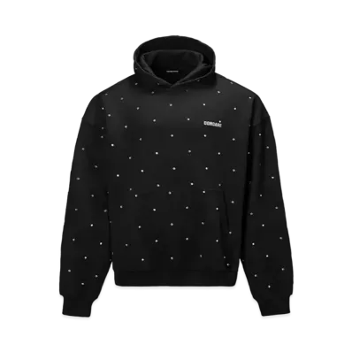 DONCARE Crystal Embellished Hoodie "Black"