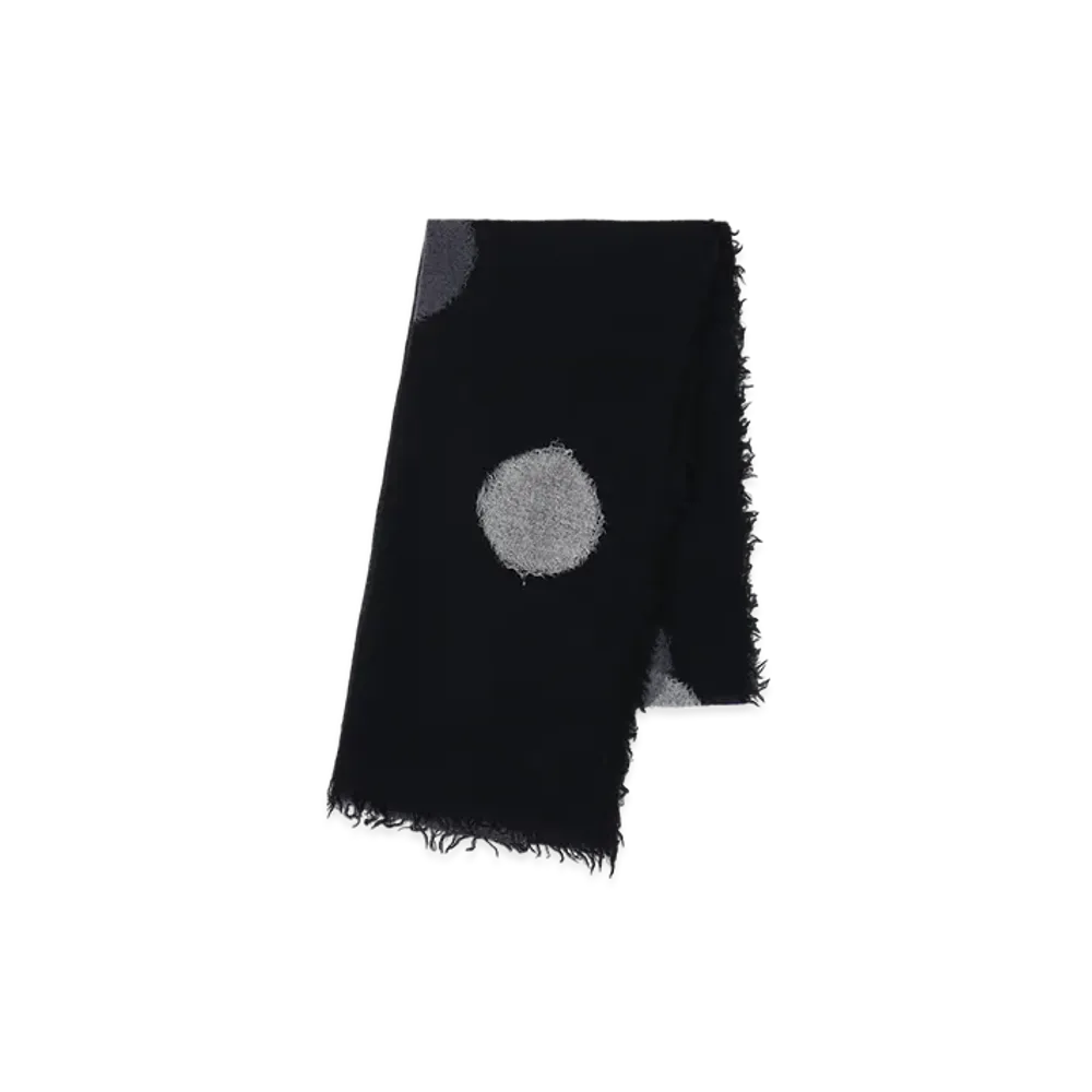 Yohji Yamamoto Dot Needle Stole "Black"