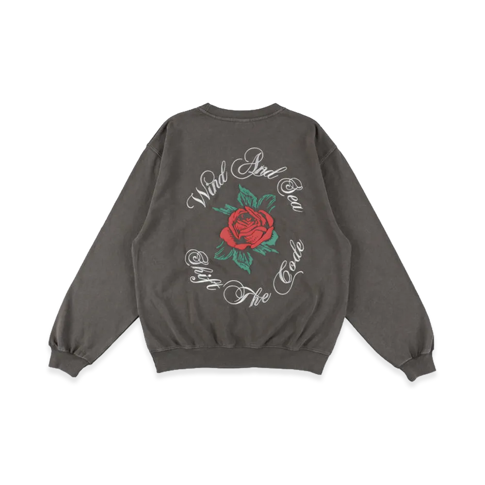 WIND AND SEA Rose Logo Sweatshirt "Gray"