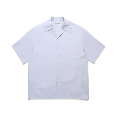 WACKO MARIA Tessitura Monti / Open Collar Shirt "Blue"