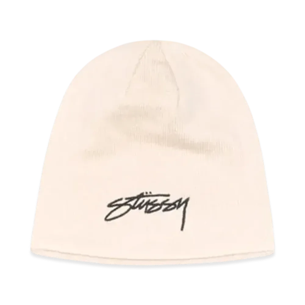 Stussy Skullcap Chain Stitch Rolled Edge "Bone"