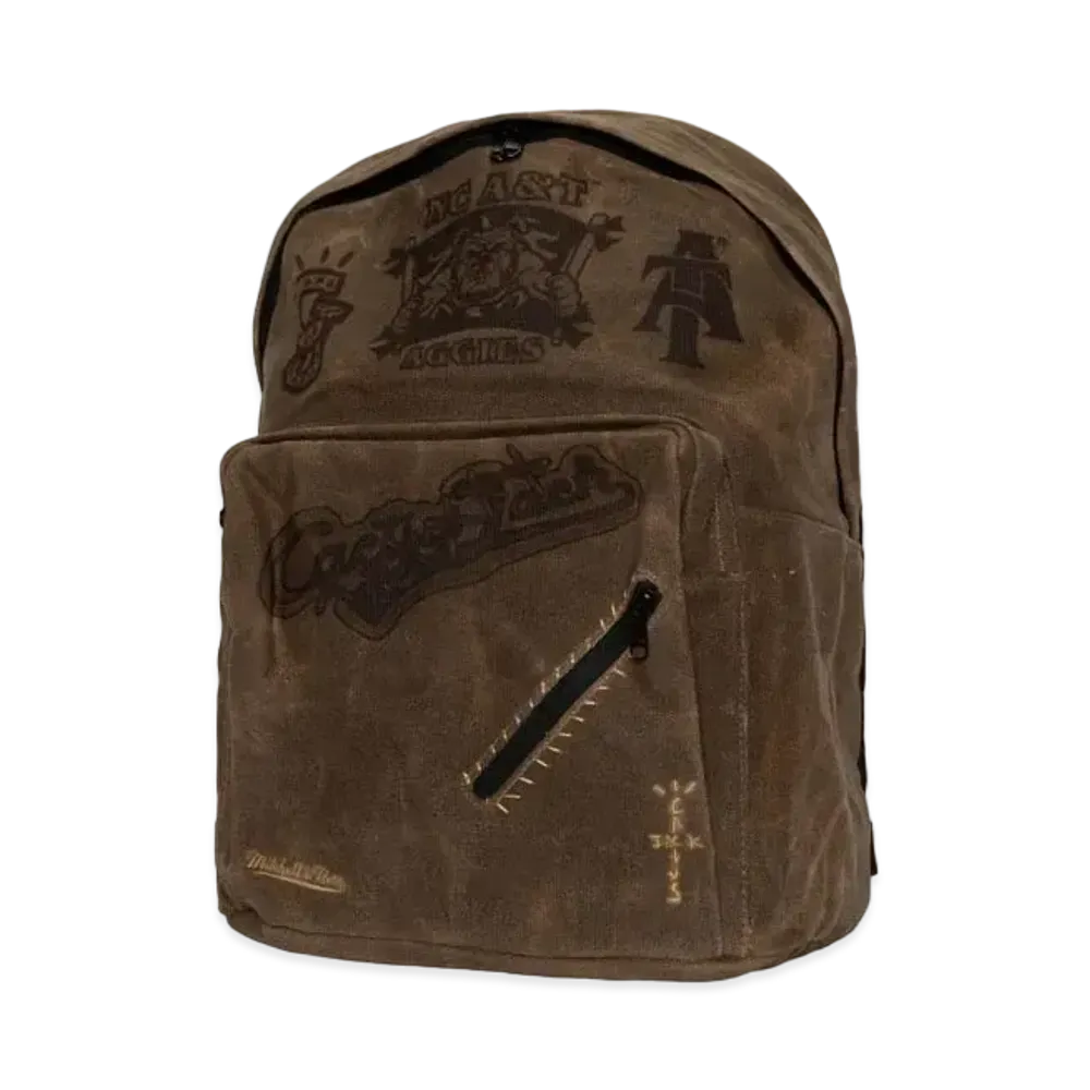 Travis Scott x M&N x NC A&T University Backpack "Beige"