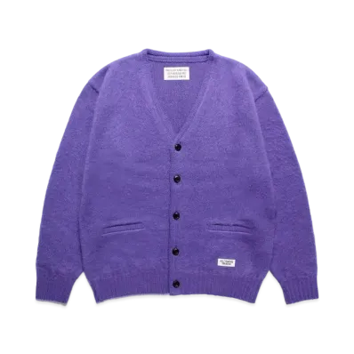 WACKO MARIA Premium Mohair Knit Cardigan "Purple"