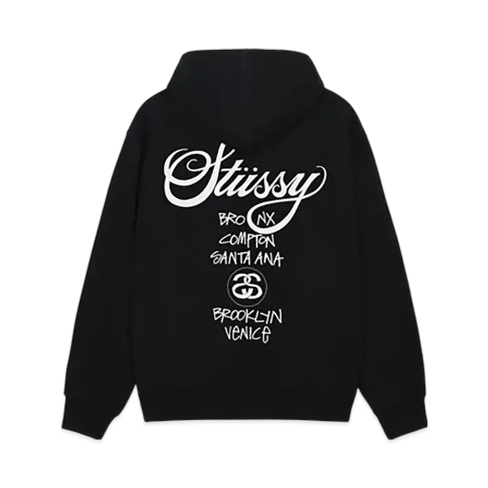 Stussy World Tour Hoodie (2025) "Black"