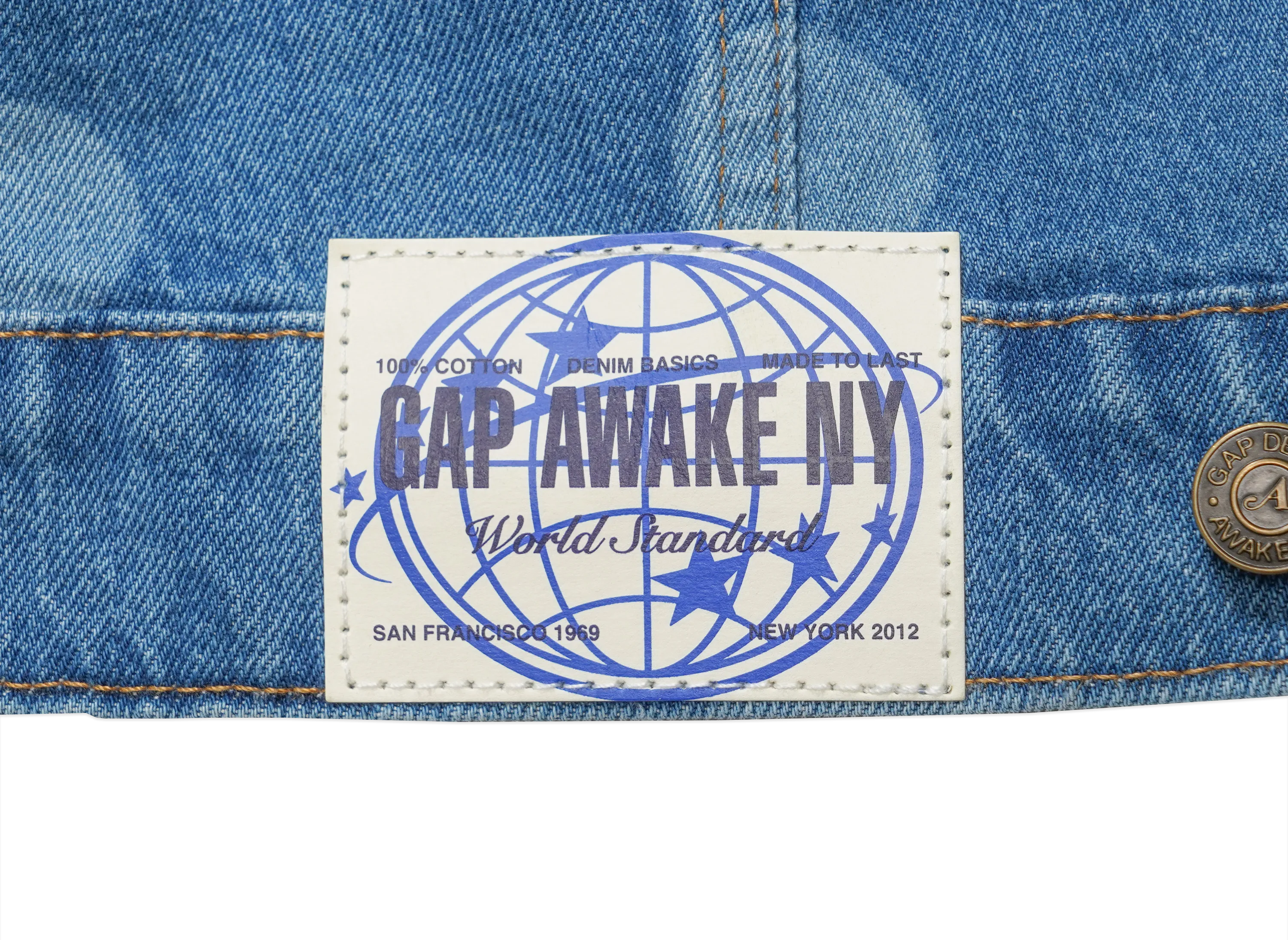 Gap x Awake NY Oversized Polka Dot Icon Denim Jacket 