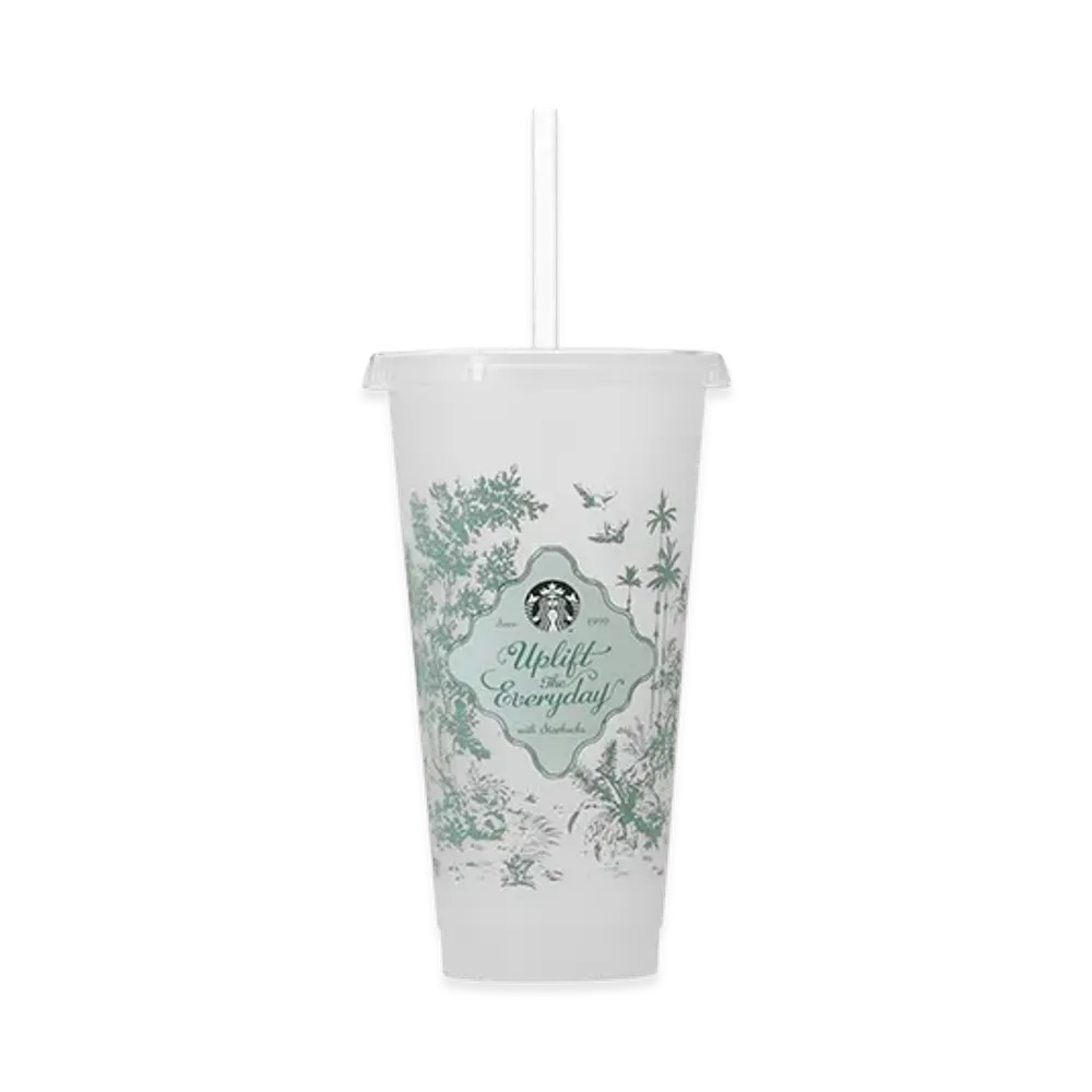 STARBUCKS 2026 Mystery Color Changing Reusable Cold Cup 710ml "Clear"