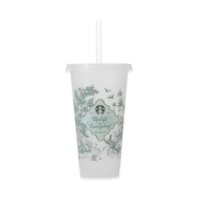 STARBUCKS 2026 Mystery Color Changing Reusable Cold Cup 710ml "Clear"