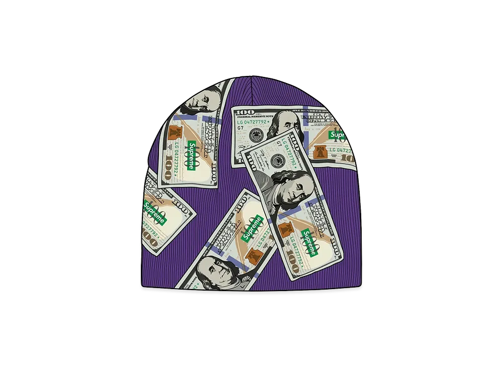 Supreme Money Beanie "Purple"