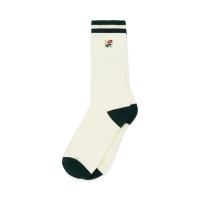Aime Leon Dore Striped Crest Sock "White&Green"