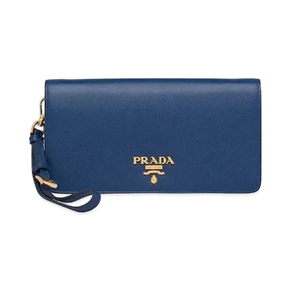 PRADA Saffiano Leather Mini Bag "Blue"