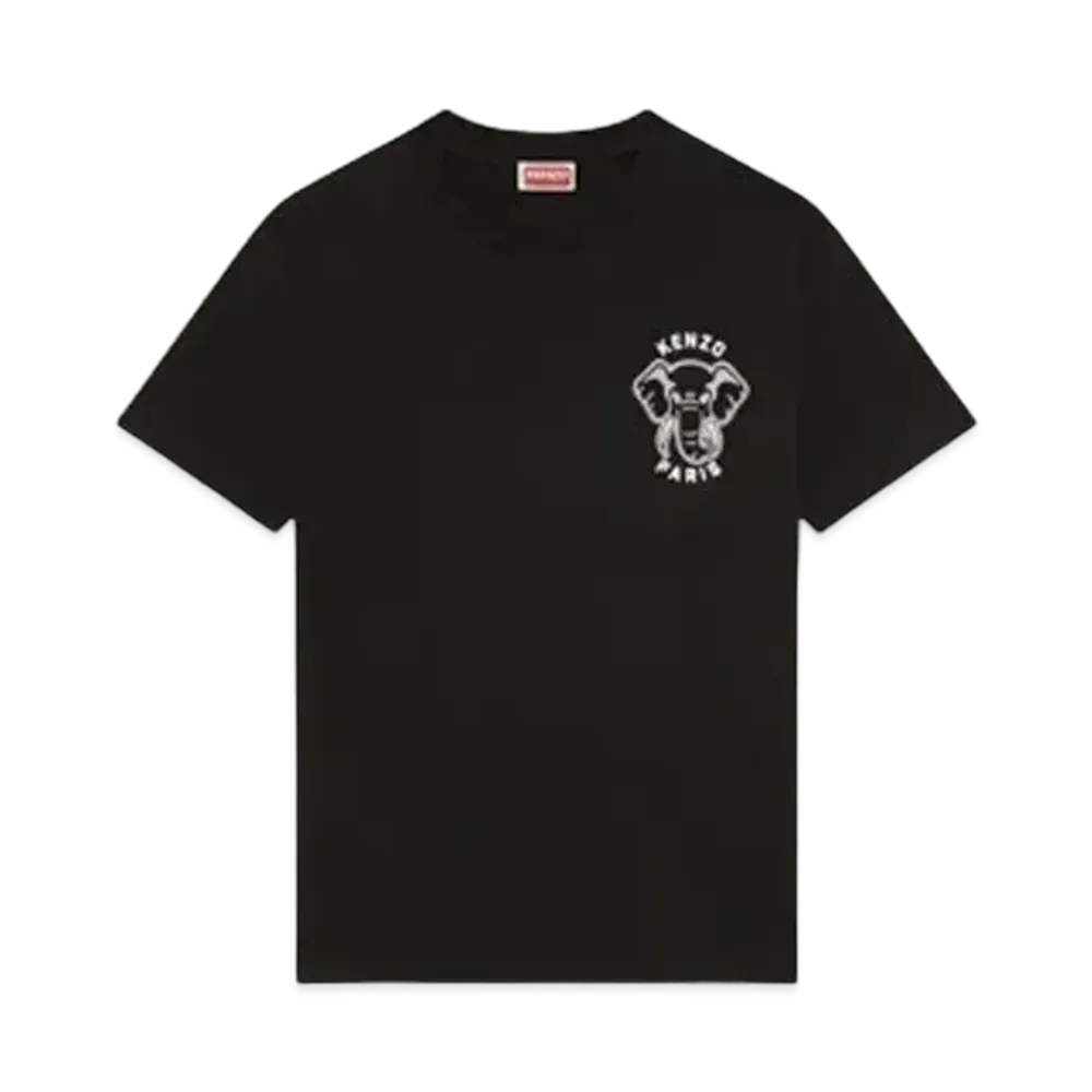 KENZO Women's 'VARSITY JUNGLE' Elephant T-shirt "Black"