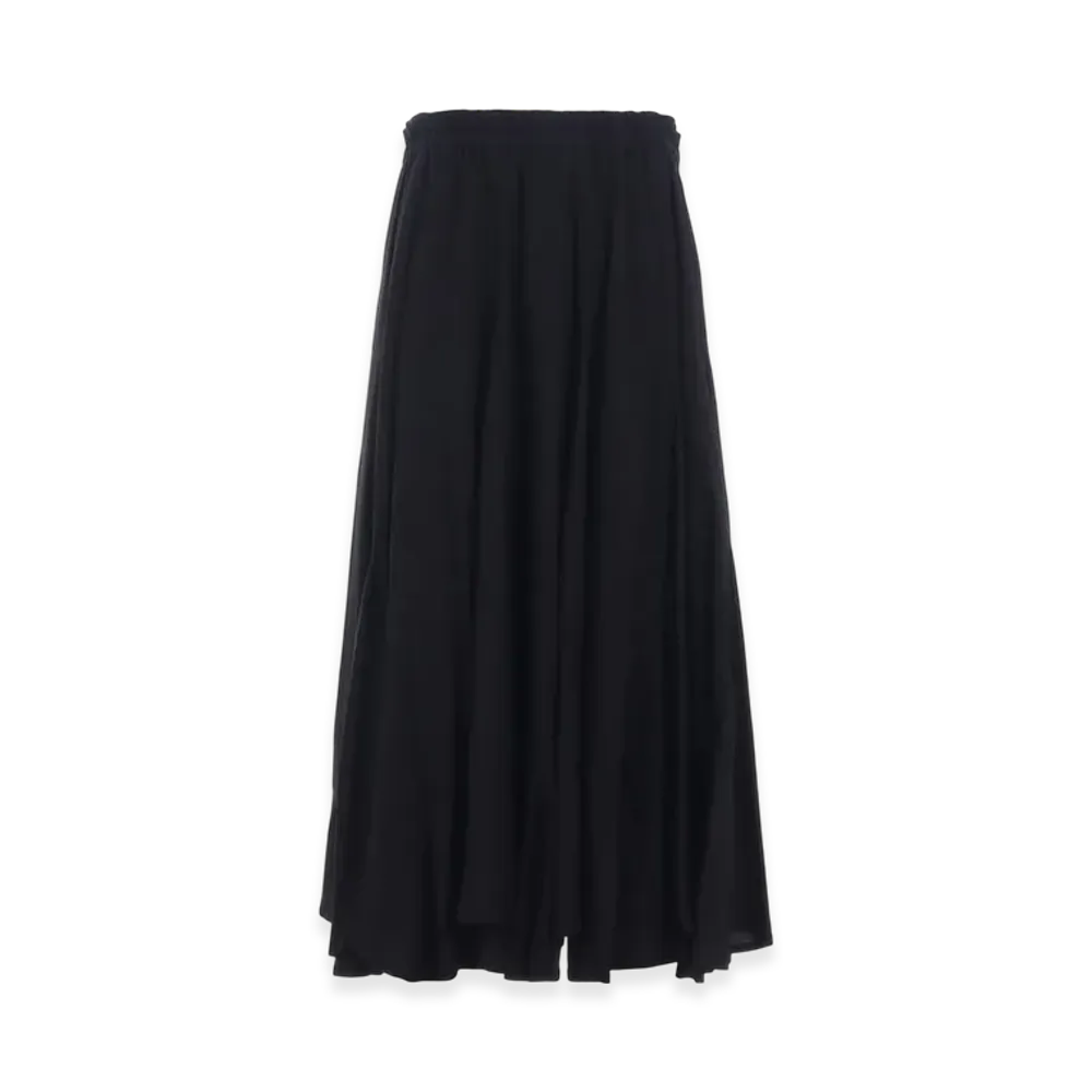 Ground Y Rayon Twill 10Pieces Gathered Skirt "Black"