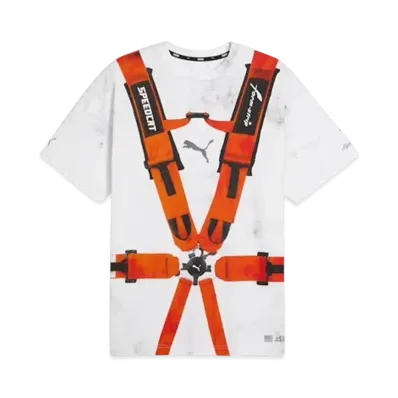 PUMA x A$AP ROCKY Men's Seat Belt Short Sleeve T-shirt "Puma White/Rosso Corsa"