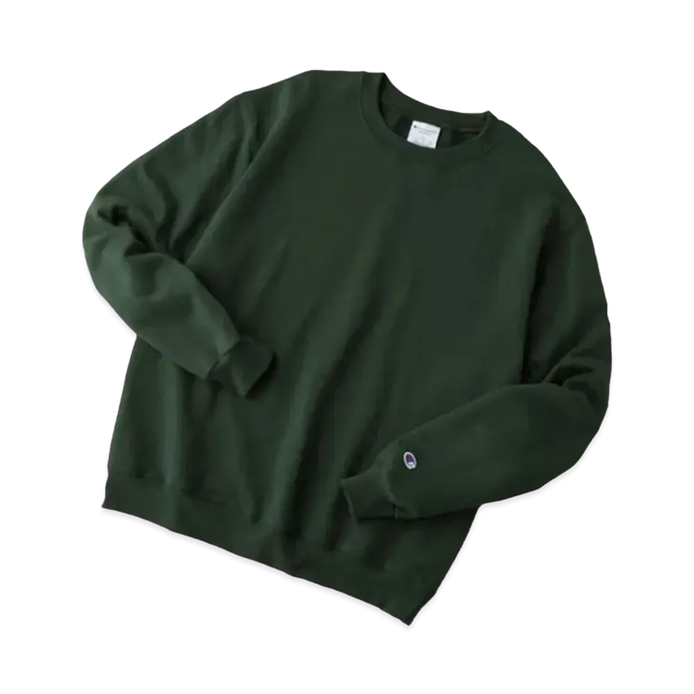 Champion Oversized Pullover Crew Neck Sweatshirt "Dark Green"