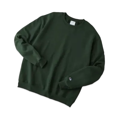 Champion Oversized Pullover Crew Neck Sweatshirt "Dark Green"