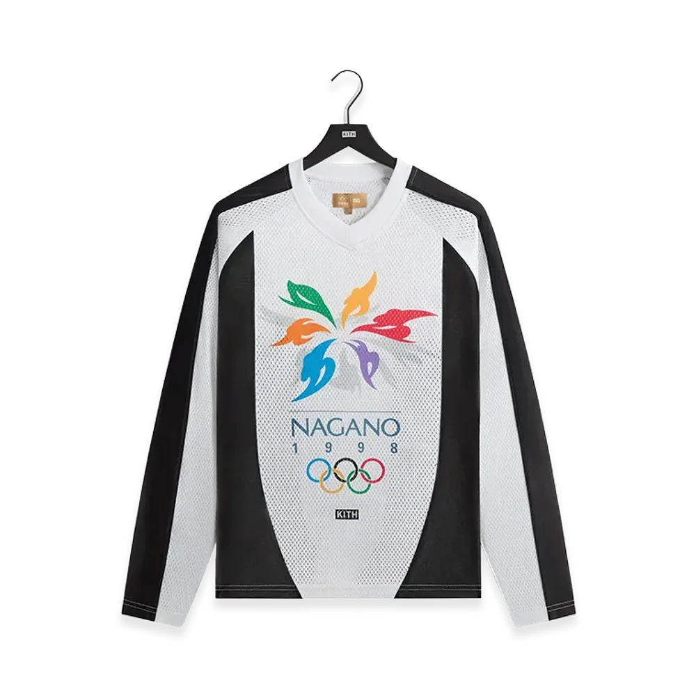 Kith x Olympics Heritage Marks Long Sleeve Ryan Top "White"