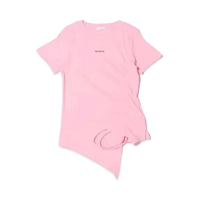 atmos pink Side Shibori Logo Tops "Pink"