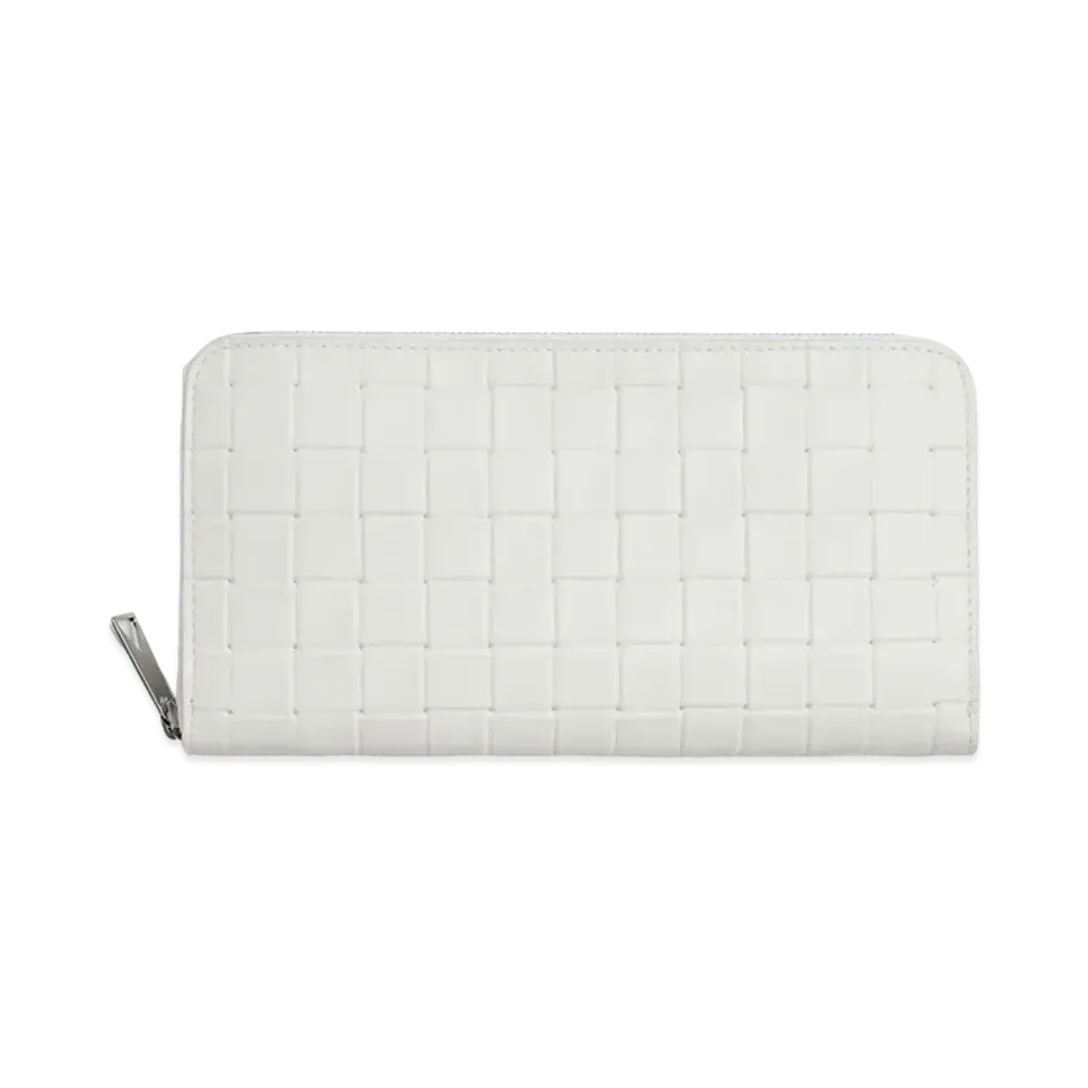 Bottega Veneta Zip Around Wallet "White"