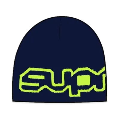 Supreme Wrap Logo Beanie "Navy"
