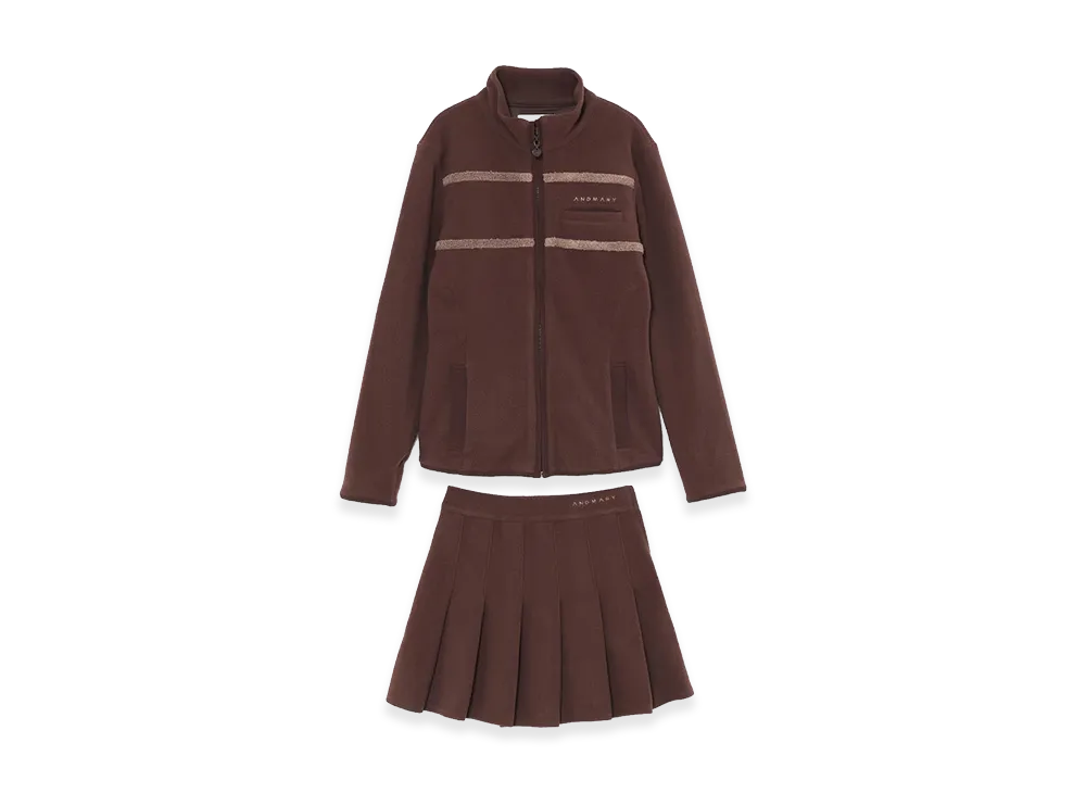 ANDMARY Women's Mia Fleece Set Up "Brown"