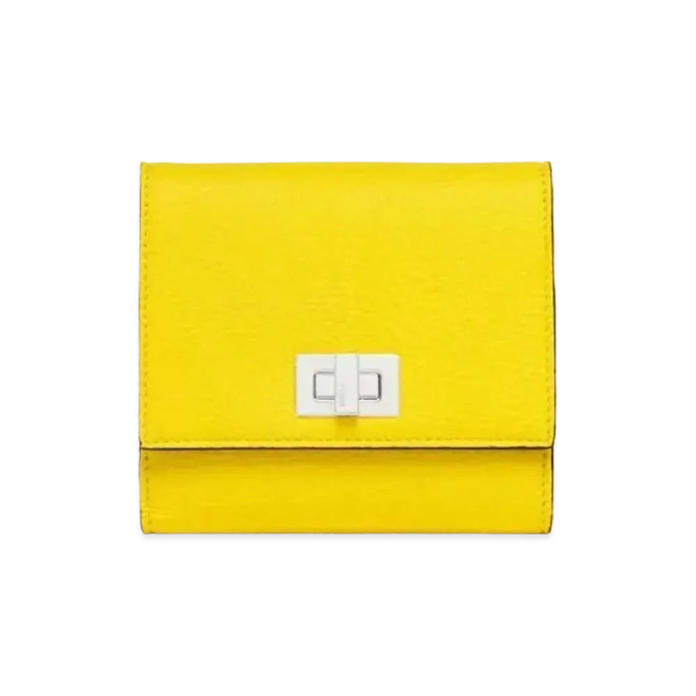 FENDI Wallet Leather "Yellow"