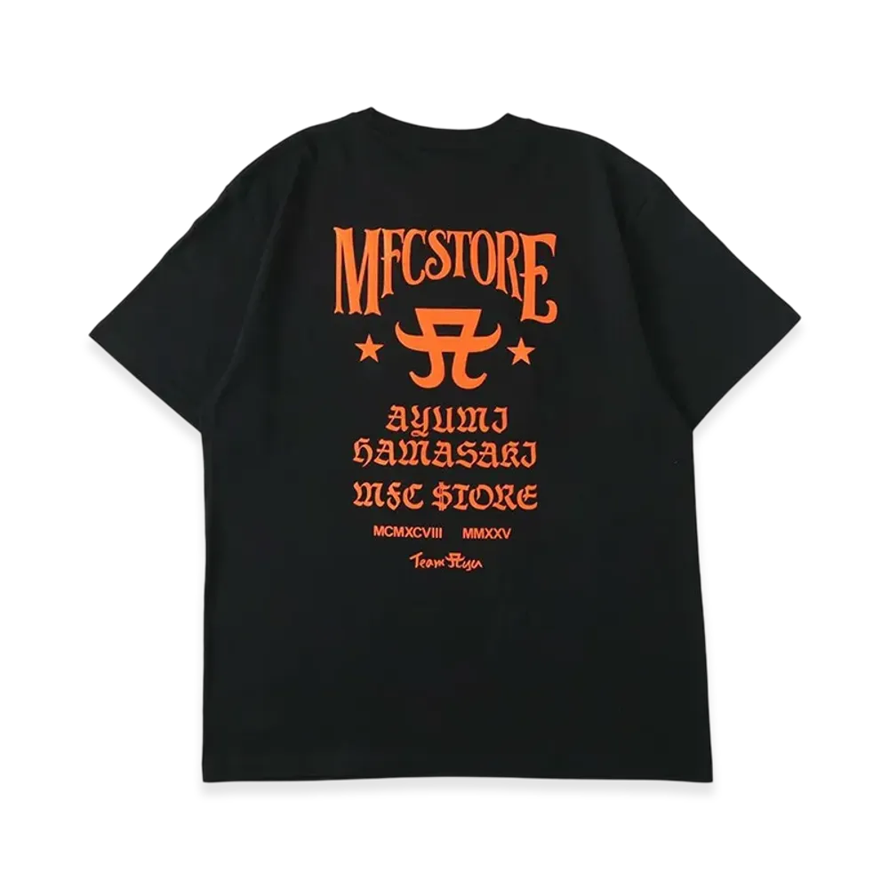 ayumi hamasaki x MFC STORE Ms Logo Tee "Black/Orange"