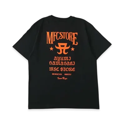 ayumi hamasaki x MFC STORE Ms Logo Tee "Black/Orange"