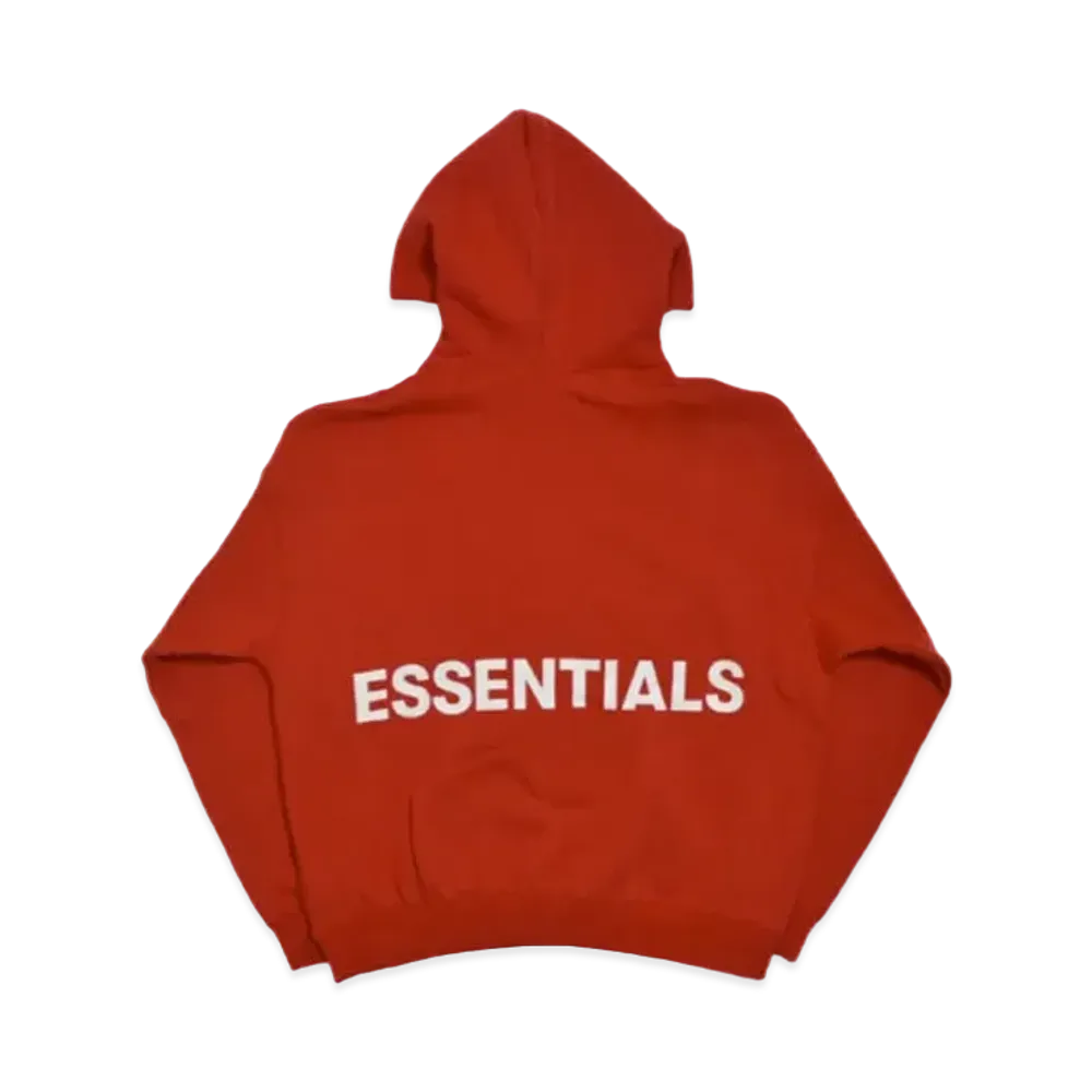 FEAR OF GOD Essentials Graphic Pullover Hoodie "Red"