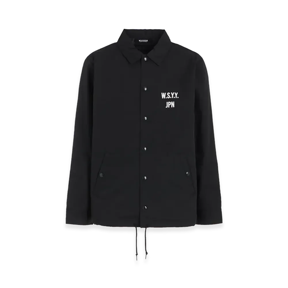 WILDSIDE YOHJI YAMAMOTO Logo Coach Jacket "Black"