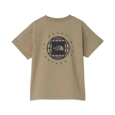 The North Face Kids Toddler Short Sleeve Geo Square Logo Tee "Classic Khaki"