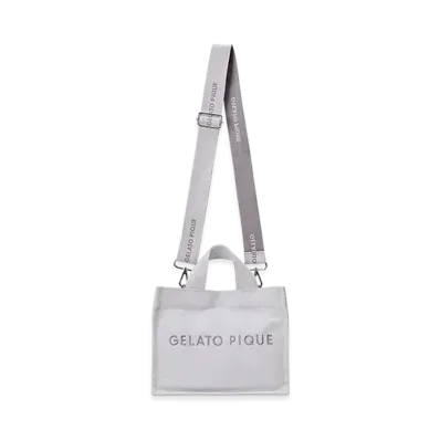 GELATO PIQUE Canvas Logo Shoulder Bag "Blue"
