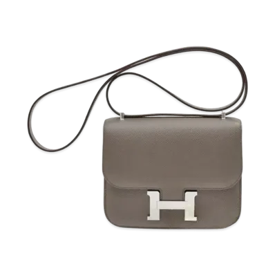 Hermes Constance Veau Epsom "Etain/Silver"