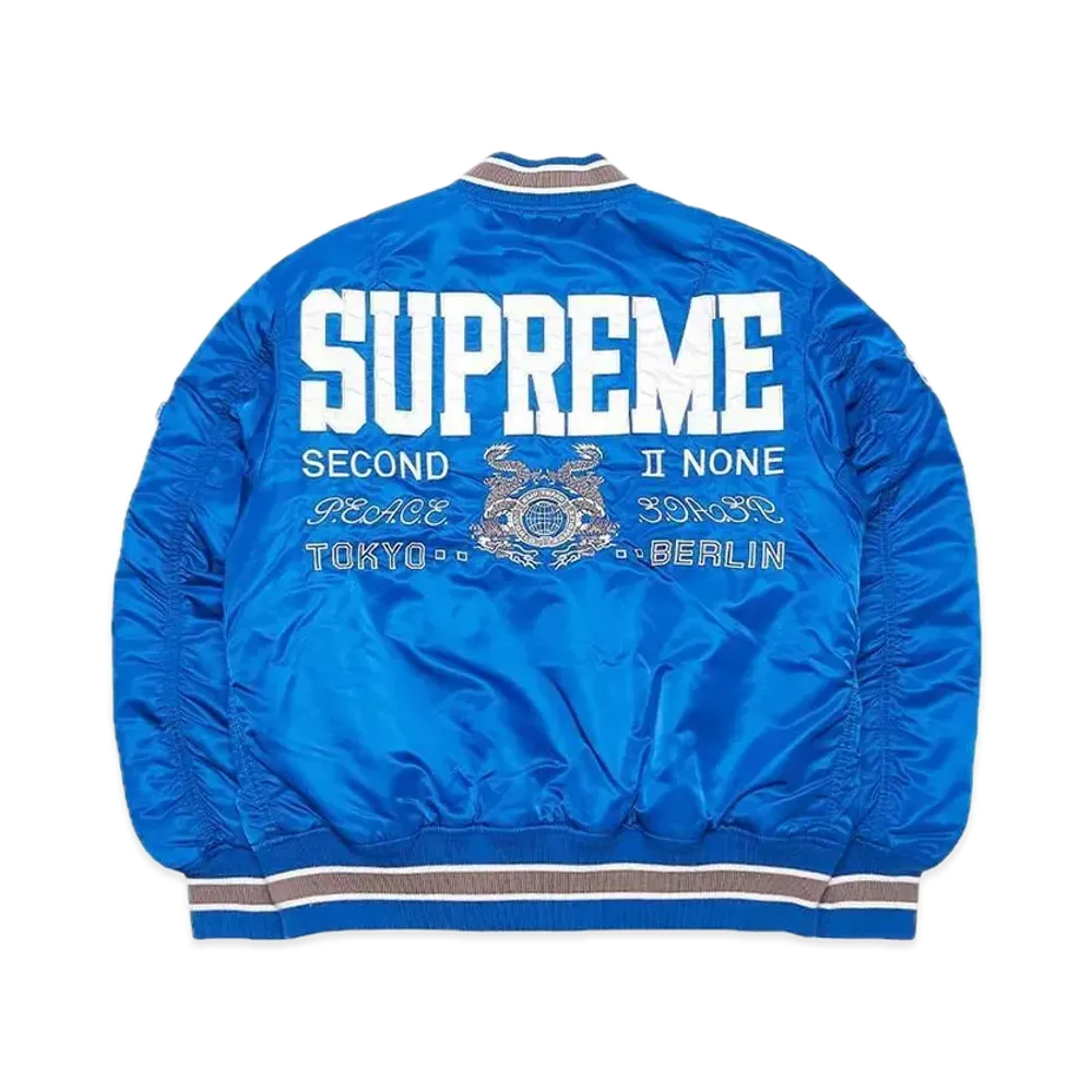 Supreme Second To None MA-1 Jacket "Blue"