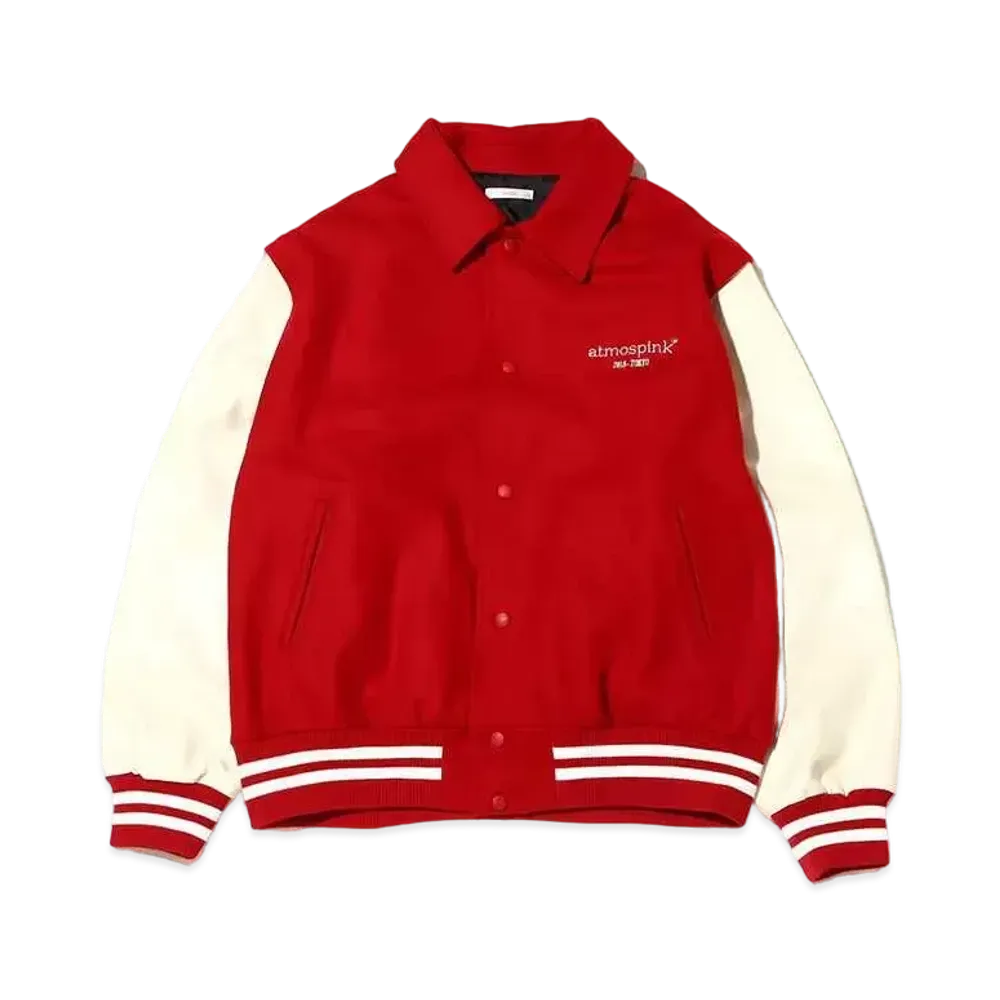 atmos pink Two-Way Stadium Jacket "Red"