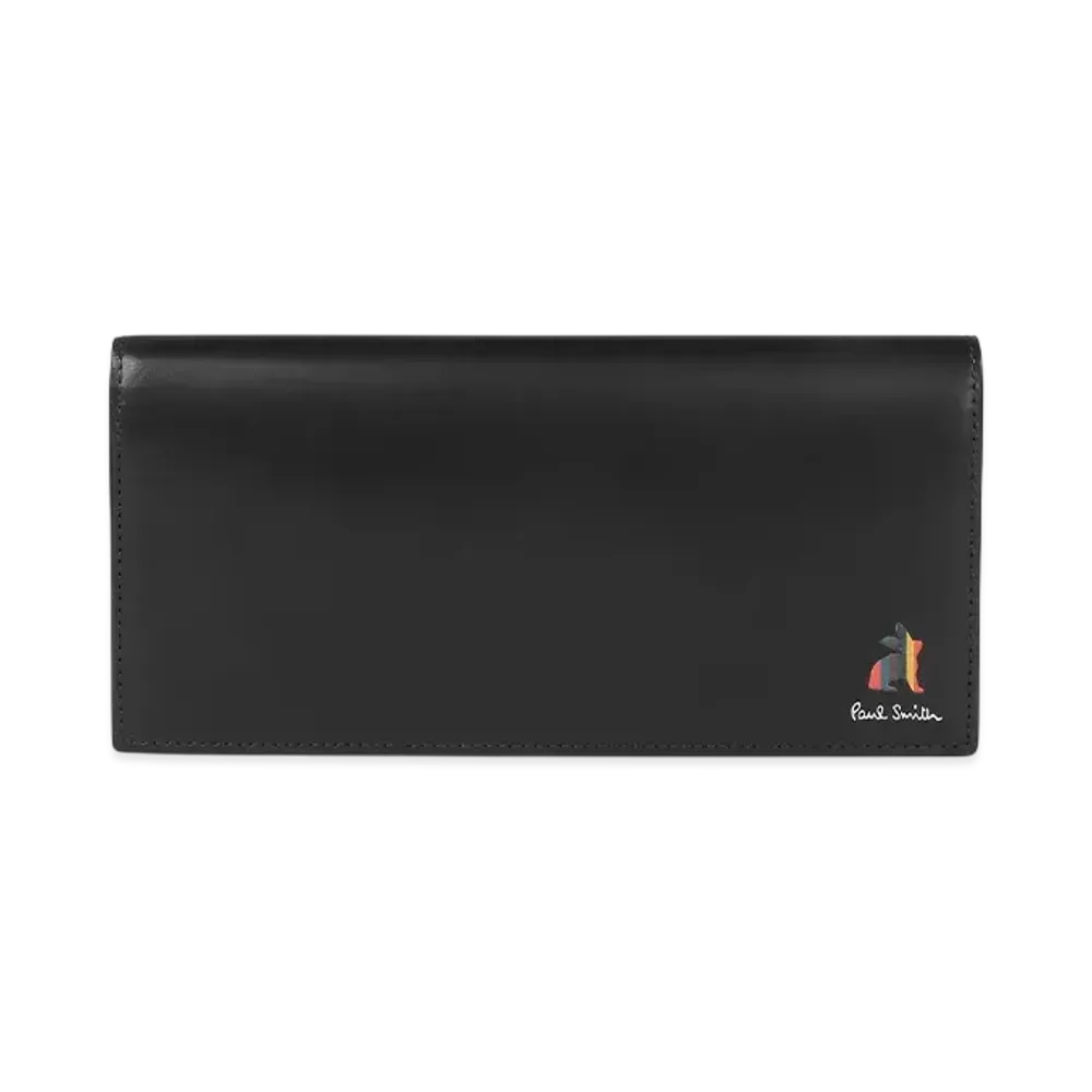 Paul Smith Marketry Bright Stripe Rabbit Long Wallet "Black"
