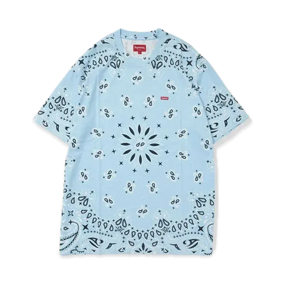Supreme Small Box Tee "Bandana Blue"(21SS)