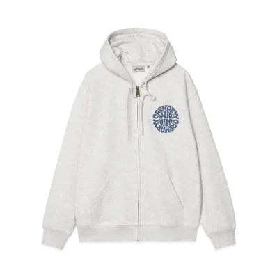 Carhartt WIP Hooded Jazzy Sweat Jacket "Ash Heather/Blue Iris"