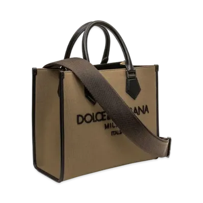 Dolce&Gabbana Shopping Bag Small Canvas Logo "Multicolor"
