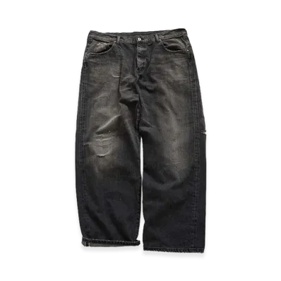 MIN-NANO x DIGAWEL Distressed jeans "Fade Black"