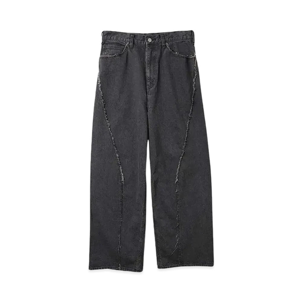JieDa USED LOOSE FIT JEANS "BLACK"