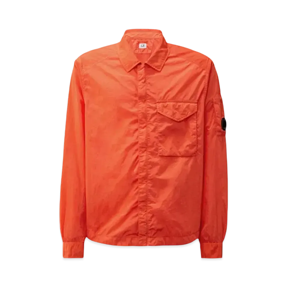 C.P. Company Chrome-R Full Zip Overshirt "Poinciana Orange"
