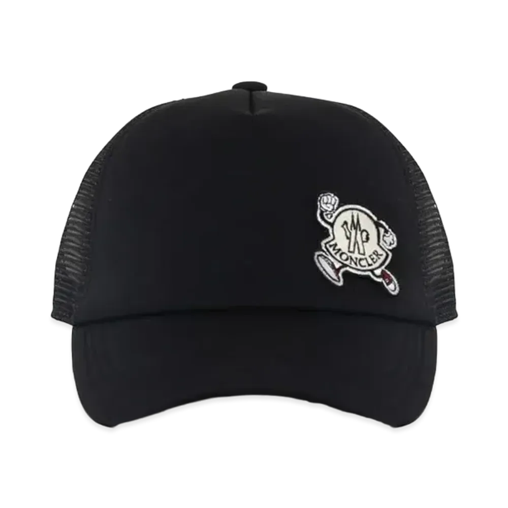 MONCLER Logo Patch Baseball Cap "Black"