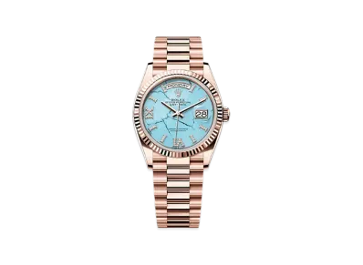 ROLEX Day-Date 36mm Everose Gold 128235 "Turquoise"