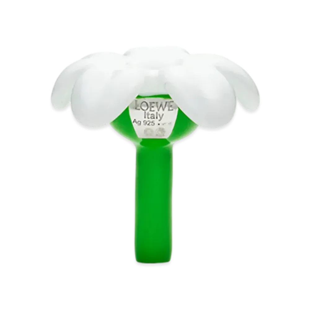 LOEWE Flower Seat Pendant "Silver/White"