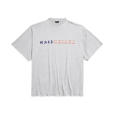 BALENCIAGA International T-Shirt Oversized "Heather Gray"