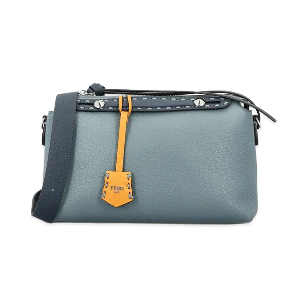 FENDI Women's By The Way Soft Selleria Medium Handbag "Light Blue"